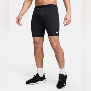 Men's Nike Aeroswift 1/2 Length Running Tights Black